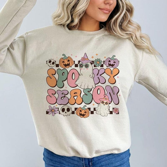 TRENDY Spooky Season Sweatshirt, Spooky Season Sweatshirt, Halloween Sweatshirt, Halloween Shirt, Spooky Season Crewneck, Spooky