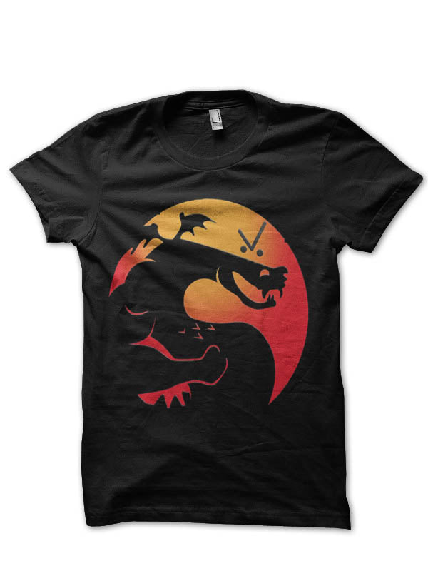 Trogdor Kombat Black Half Sleeve T-Shirt Hoodie, Sweatshirt | CoreVibeTees.com