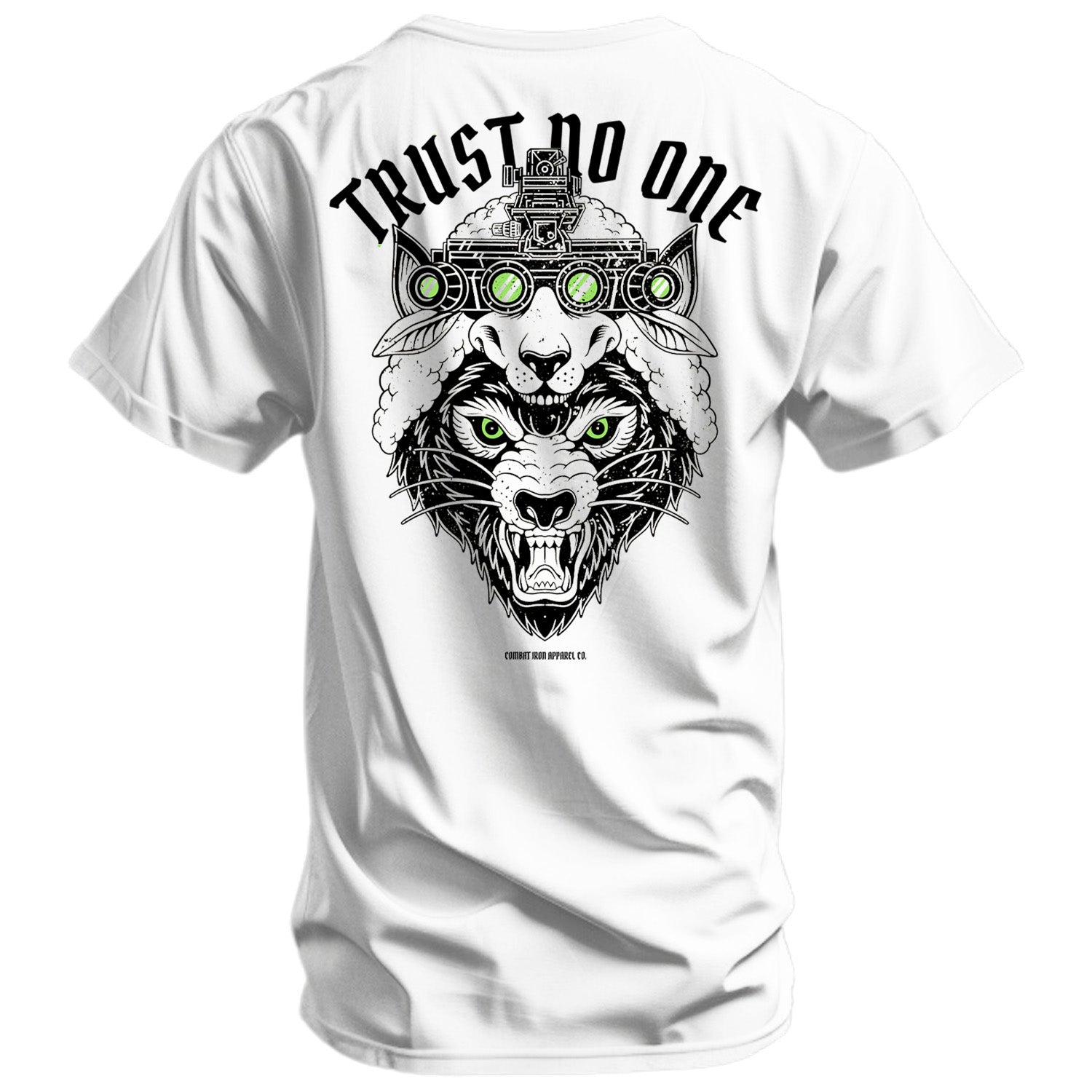 Trust No One Wolf Men's T-Shirt Hoodie, Sweatshirt | CoreVibeTees.com (Image 1)
