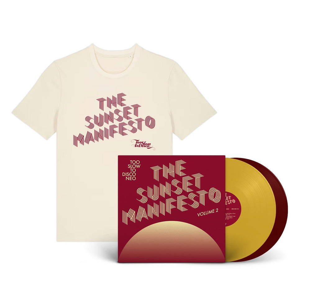 (PRE-ORDER) The SUNSET MANIFESTO Volume 2 Limited Edition 2xLP + T-Shirt Hoodie, Sweatshirt | CoreVibeTees.com (Image 1)