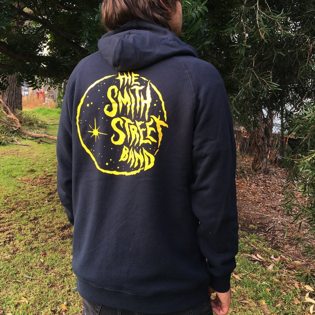 Moon Zip Up Hoodie (Navy) T-Shirts, Sweatshirt | CoreVibeTees.com (Image 4)