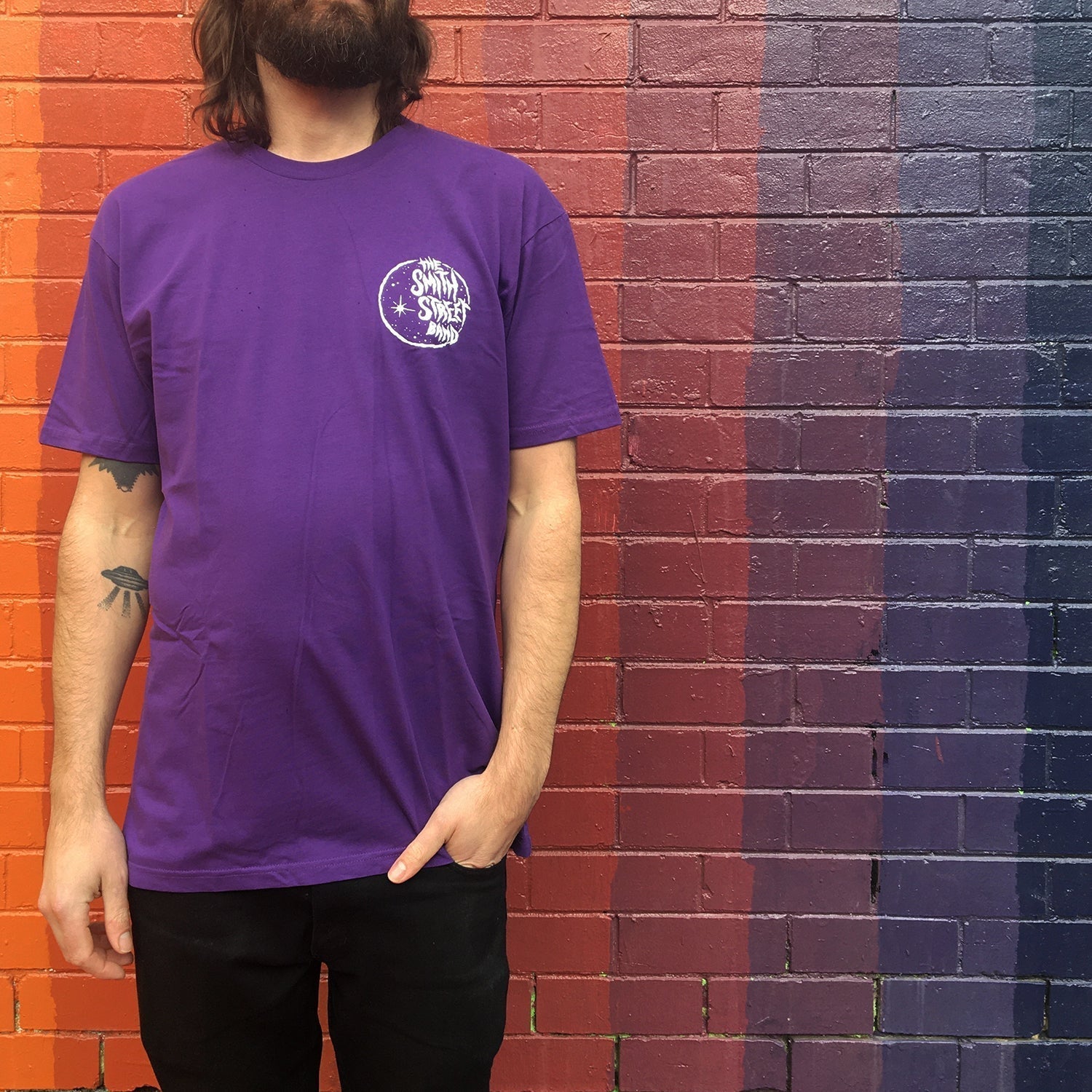 Plum Moon Tee (White Print) Hoodie, Sweatshirt | CoreVibeTees.com (Image 2)