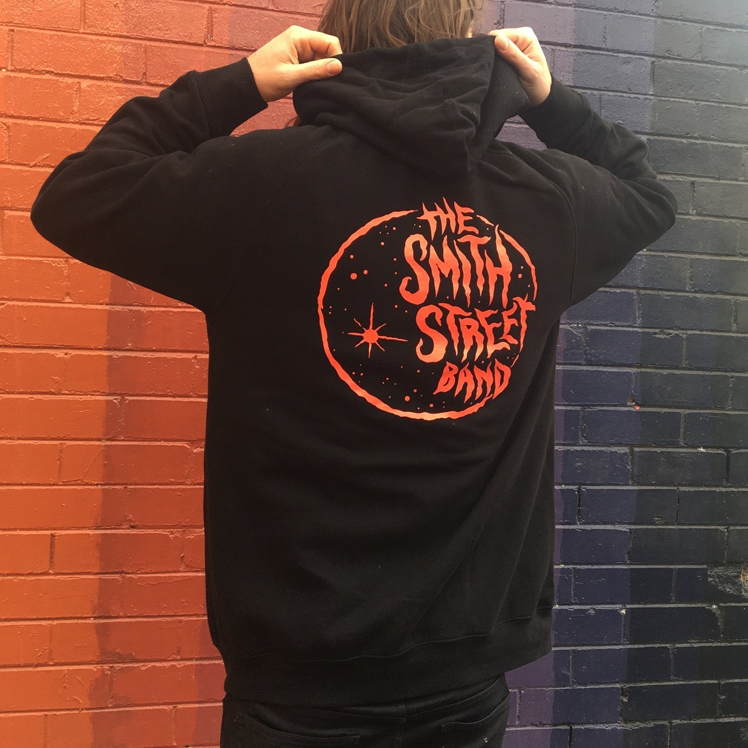 Moon Zip Up Hoodie (Black) T-Shirts, Sweatshirt | CoreVibeTees.com (Image 3)