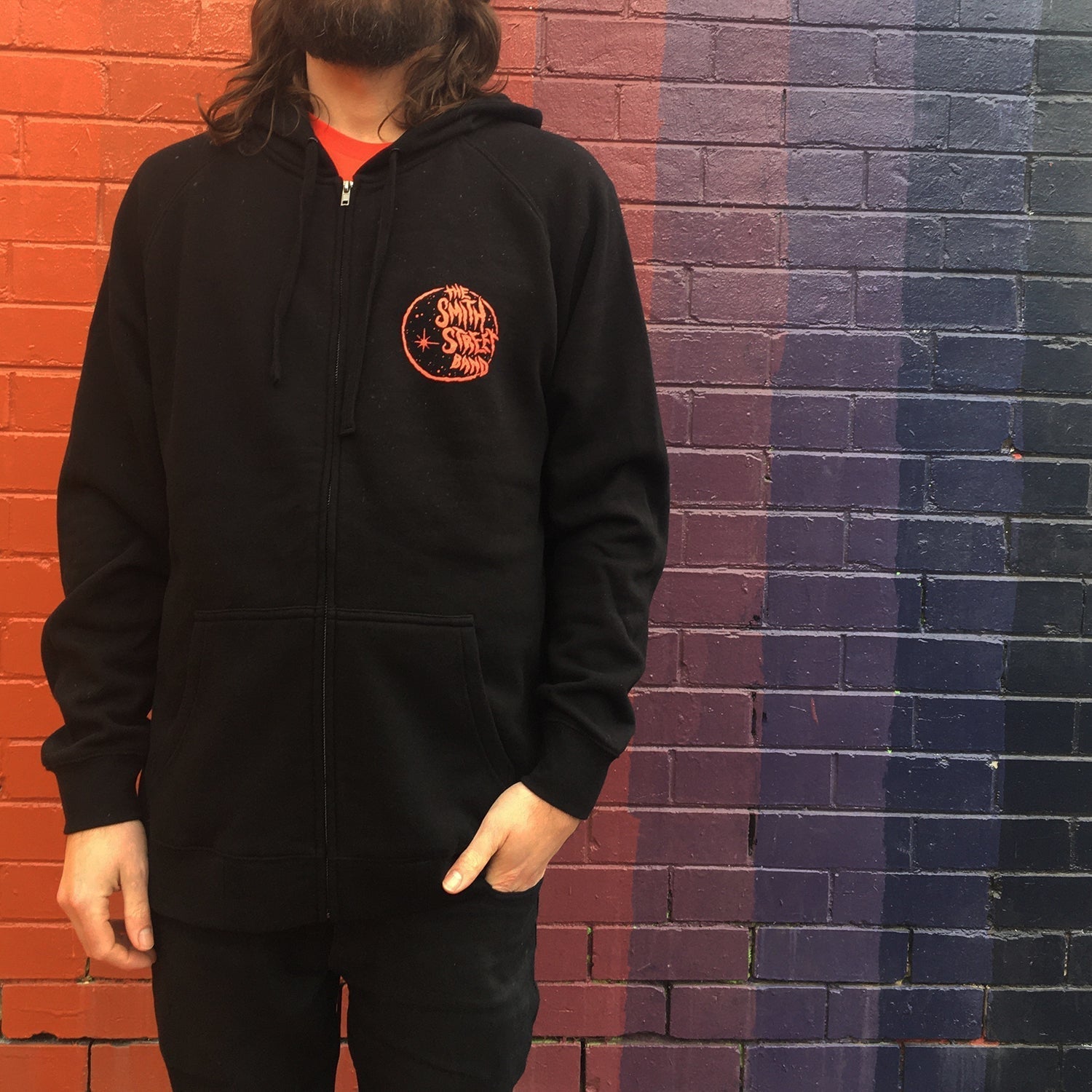 Moon Zip Up Hoodie (Black) T-Shirts, Sweatshirt | CoreVibeTees.com (Image 2)