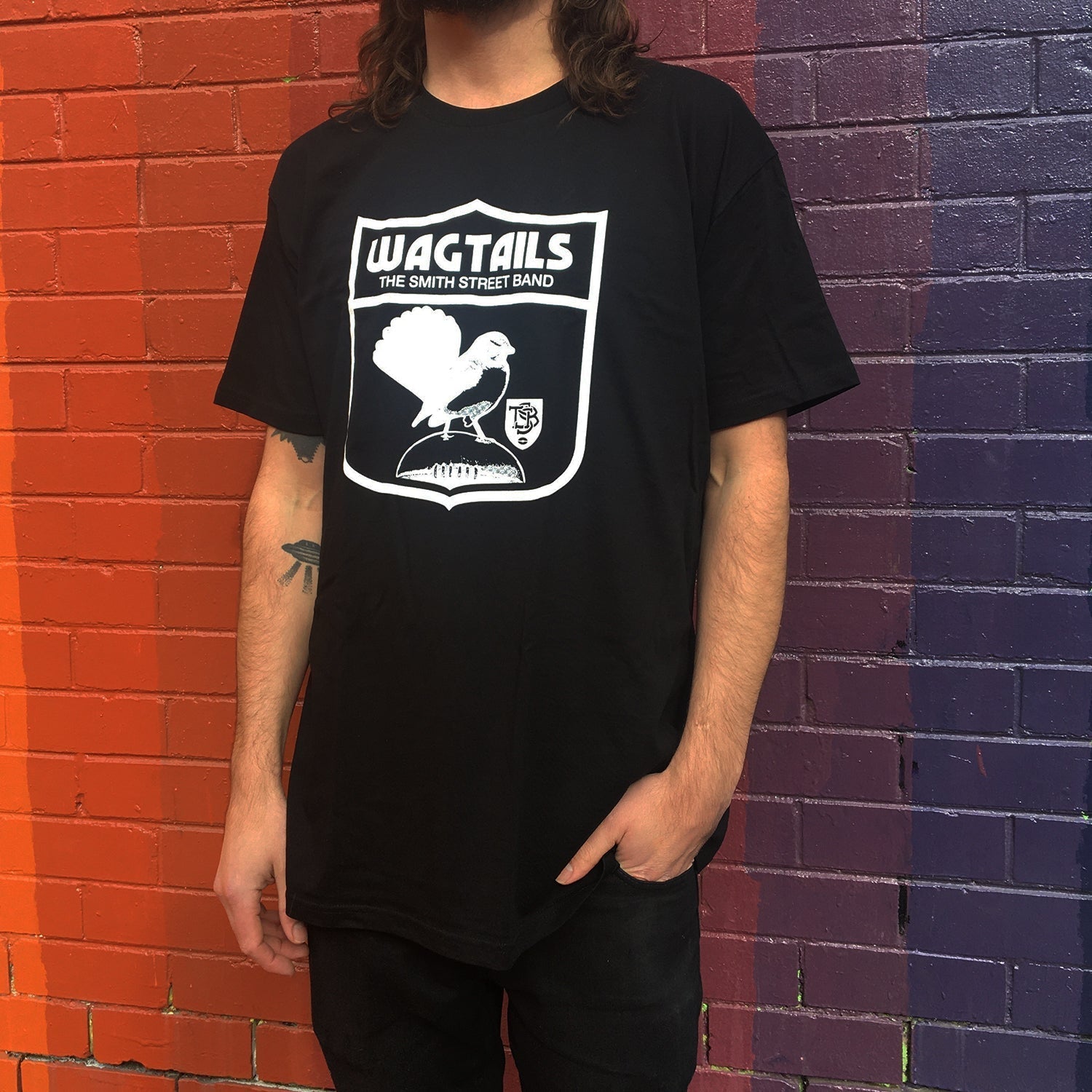 Wagtails Tee (Black w/ White Print) Hoodie, Sweatshirt | CoreVibeTees.com (Image 2)