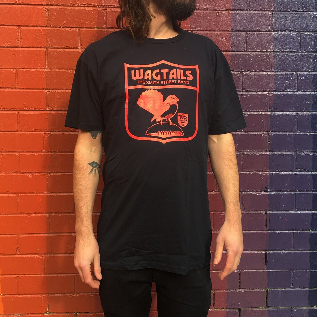 Wagtails Tee (Navy w/ Red Print) Hoodie, Sweatshirt | CoreVibeTees.com (Image 2)