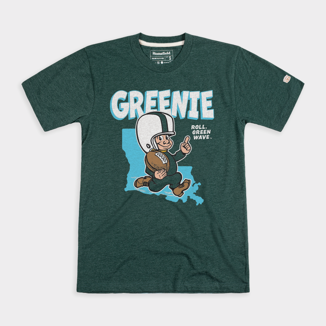 Tulane Green Wave Greenie Throwback Tee Style001 Hoodie, Sweatshirt | CoreVibeTees.com