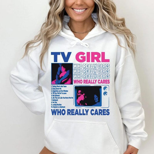 TV Giirl Inspired Hoodie, Indie Pop, Indie Music Band Crewneck, Music Shirt, Unisex Sweater Pullover Tee Womenswear Sweatshirts Casual Long Sleeve