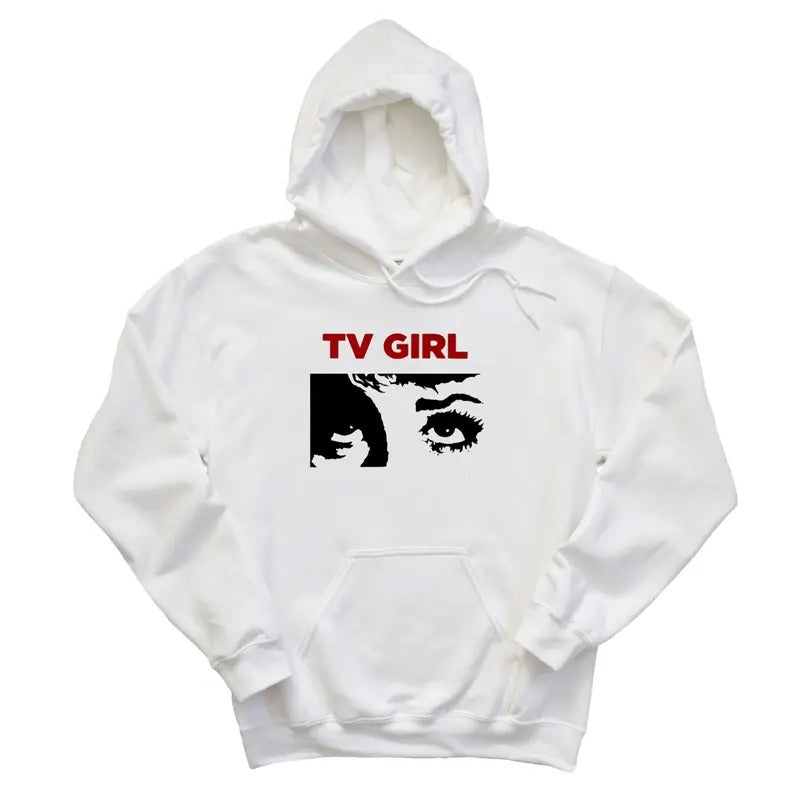 TV GirI Y2k Hoodie, Indie Music Band Hoodie, Fan Merch, Music Festival Outfit, Unisex Long Sleeve Pullover Hoodie Shirt