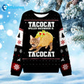 Tacocat Spelled Backwards Is Tacocat Ugly Christmas Sweater