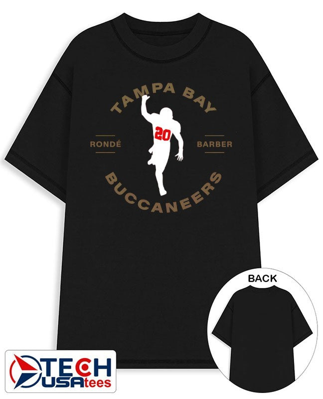 Tampa Bay Buccaneers Ronde Barber #20 silhouette shirt