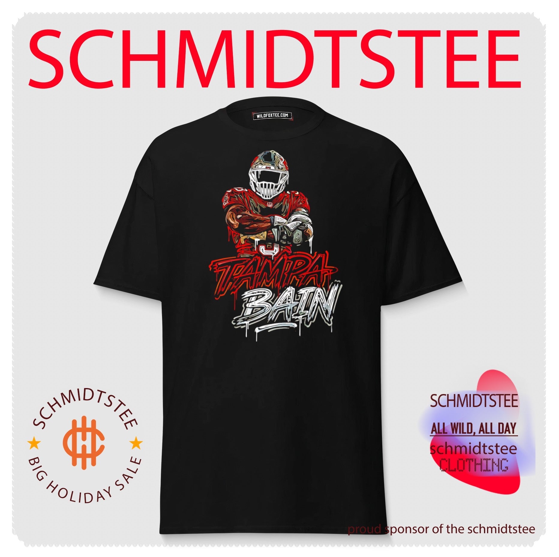 Tampa Bay Buccaneers Tampa Bain paint shirt