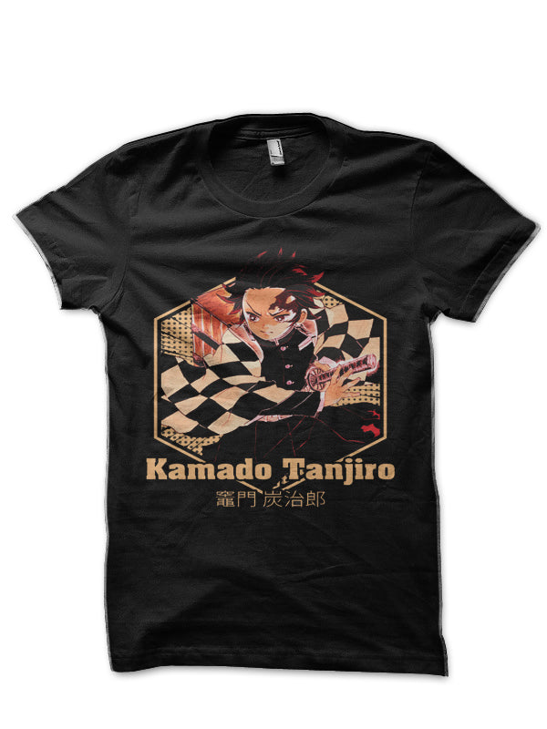 Kamado TanjirÅ Black T-Shirt Hoodie, Sweatshirt | CoreVibeTees.com