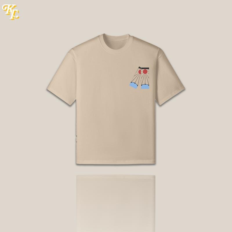 Tanjiro Kamado Demon Slayer Inspired Anime Clothing Graphic T-Shirt Slayer Mark Hanafuda Earrings Design Mens Menswear Loose Top Streetwear Unisex Casual Classic Cotton