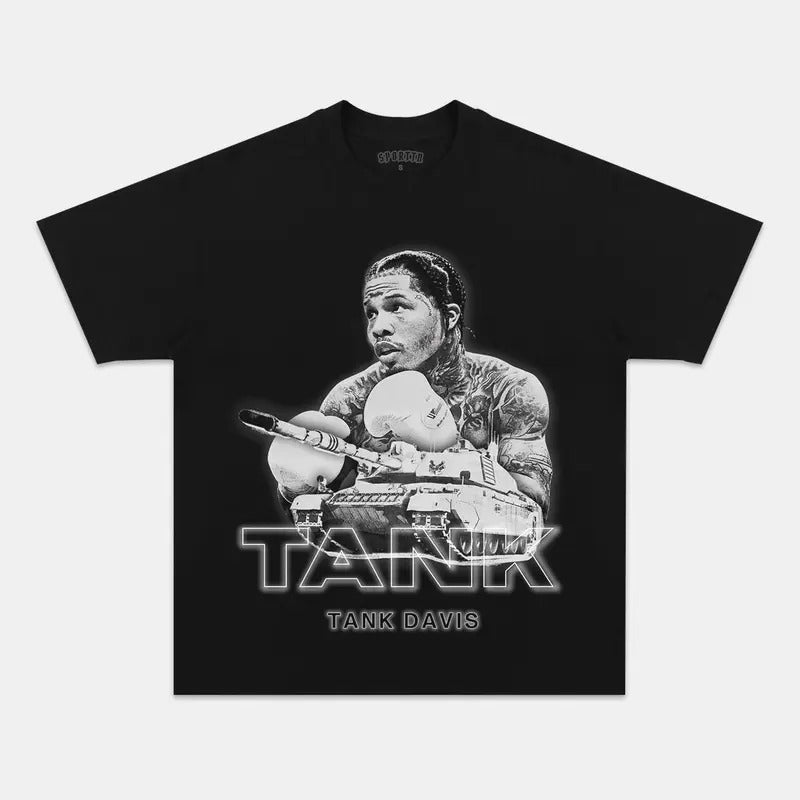 Tank Davis TEE everyday tee co t-shirt retro shirts Boxing T-shirt, Boxer Tee, Sports Shirt, Athletic Tee, Fitness Gift, Workout T-shirt Crewneck Clothing Cotton Menswear Top Polyester Underwear Gamis