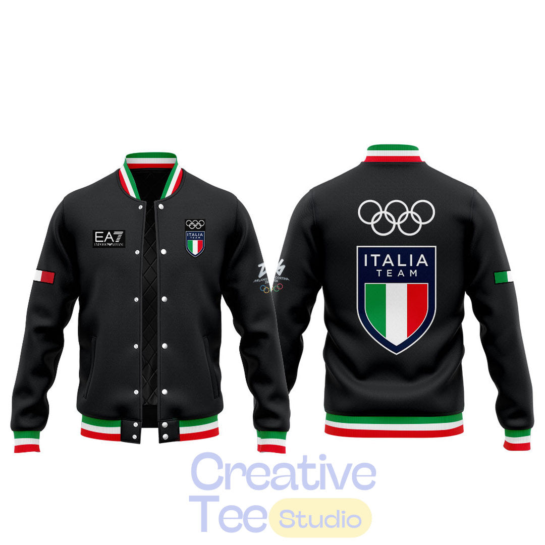 Team Italy 2026 Milano Cortina Varsity Jacket