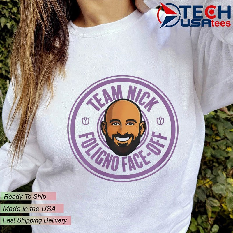 Team Nick Foligno faceoff shirt