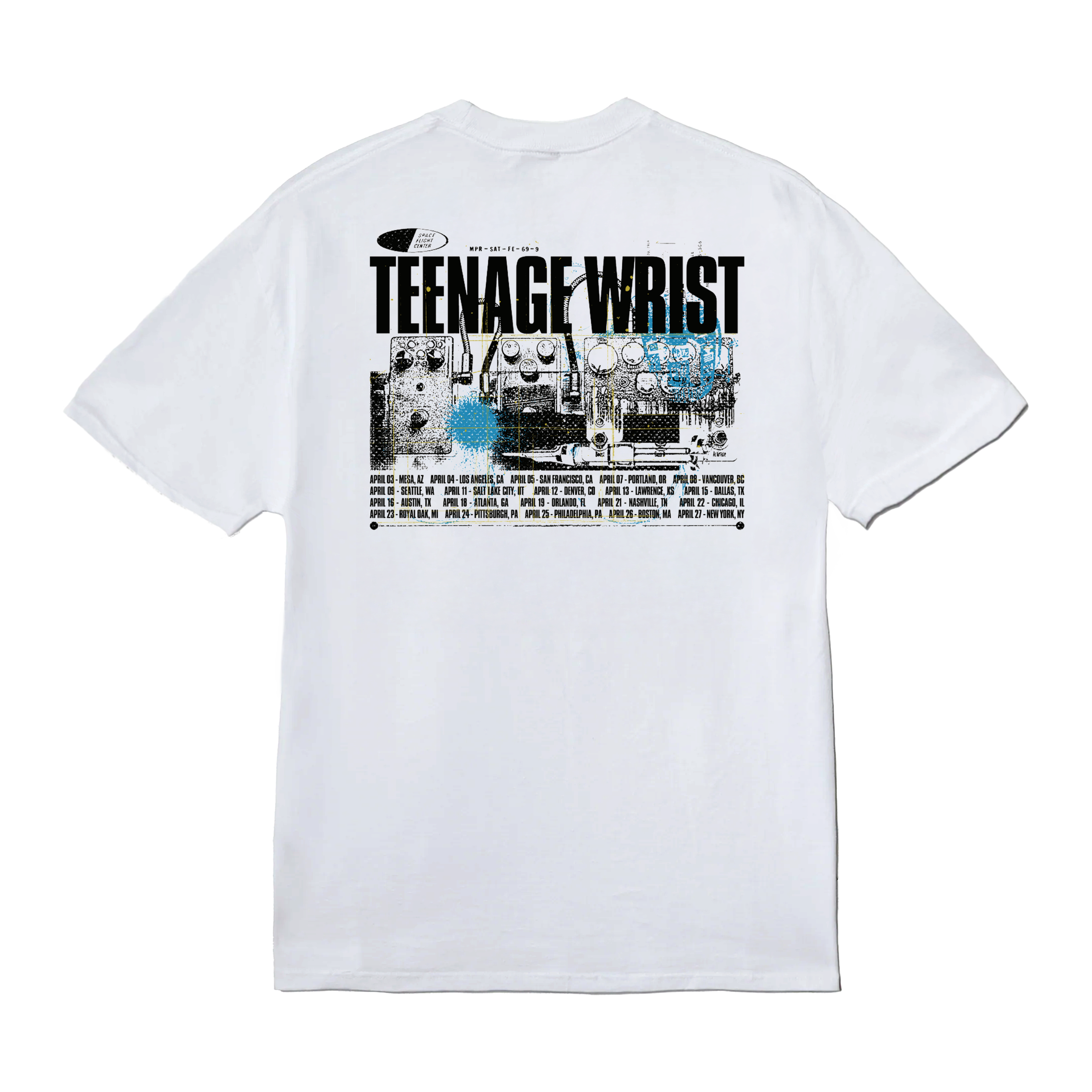 Teenage Wrist - 2025 Tour Dates Tee Hoodie, Sweatshirt | CoreVibeTees.com (Image 2)