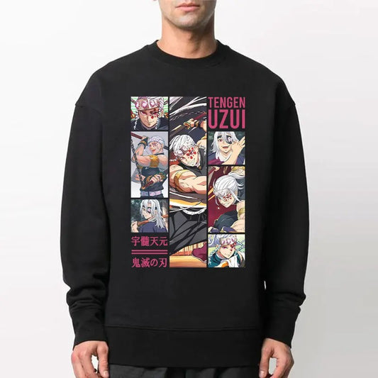 Tengen Uzui Shirt, Sound Hashira Sweatshirt Hoodie, Demon Slayer t-shirt, Kimetsu no Yaiba Shirt, Anime sweatshirt hoodie, Anime lover t-shirt Menswear