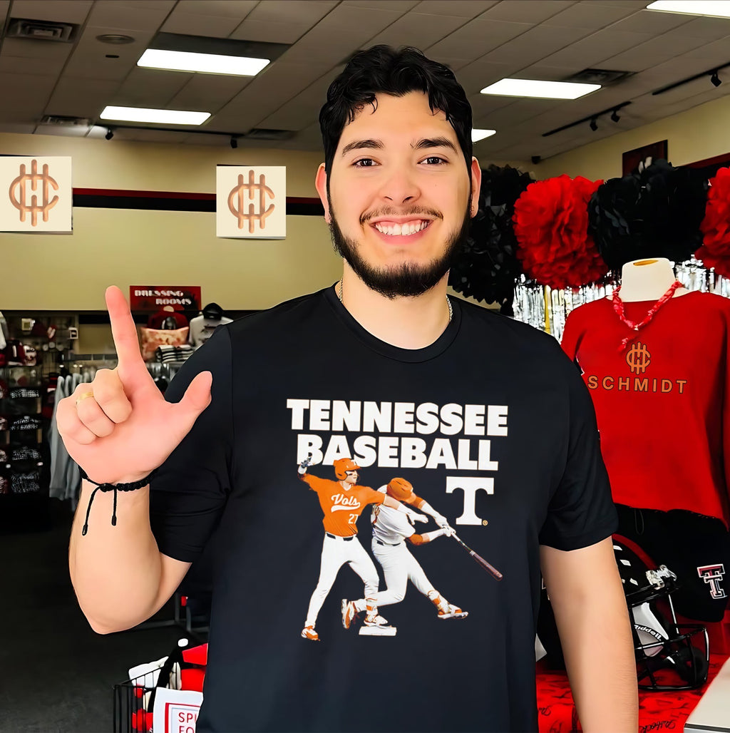 Tennessee Volunteers baseball Reese Chapman illustration shirt