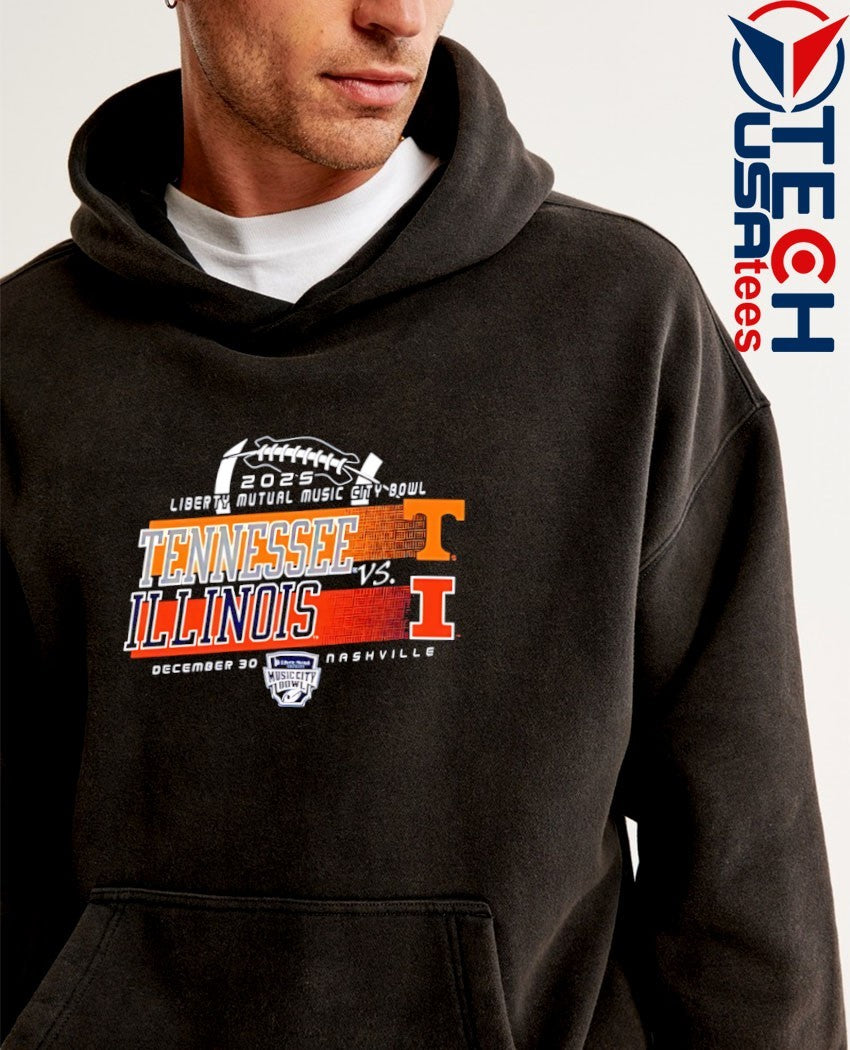 Tennessee Volunteers vs Illinois Fighting Illini 2025 Music City Bowl Champs shirt