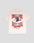 Tennessee Catholic Baptist Central Oversized T-Shirt (Pink) (Image 1)