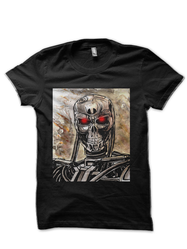 T-800 Terminator Black T-Shirt Hoodie, Sweatshirt | CoreVibeTees.com