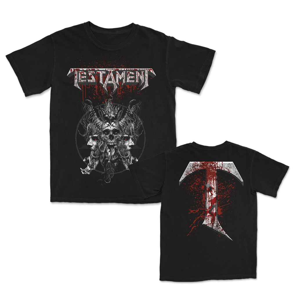 Skull Blood T-Shirt (Black) Hoodie, Sweatshirt | CoreVibeTees.com (Image 1)