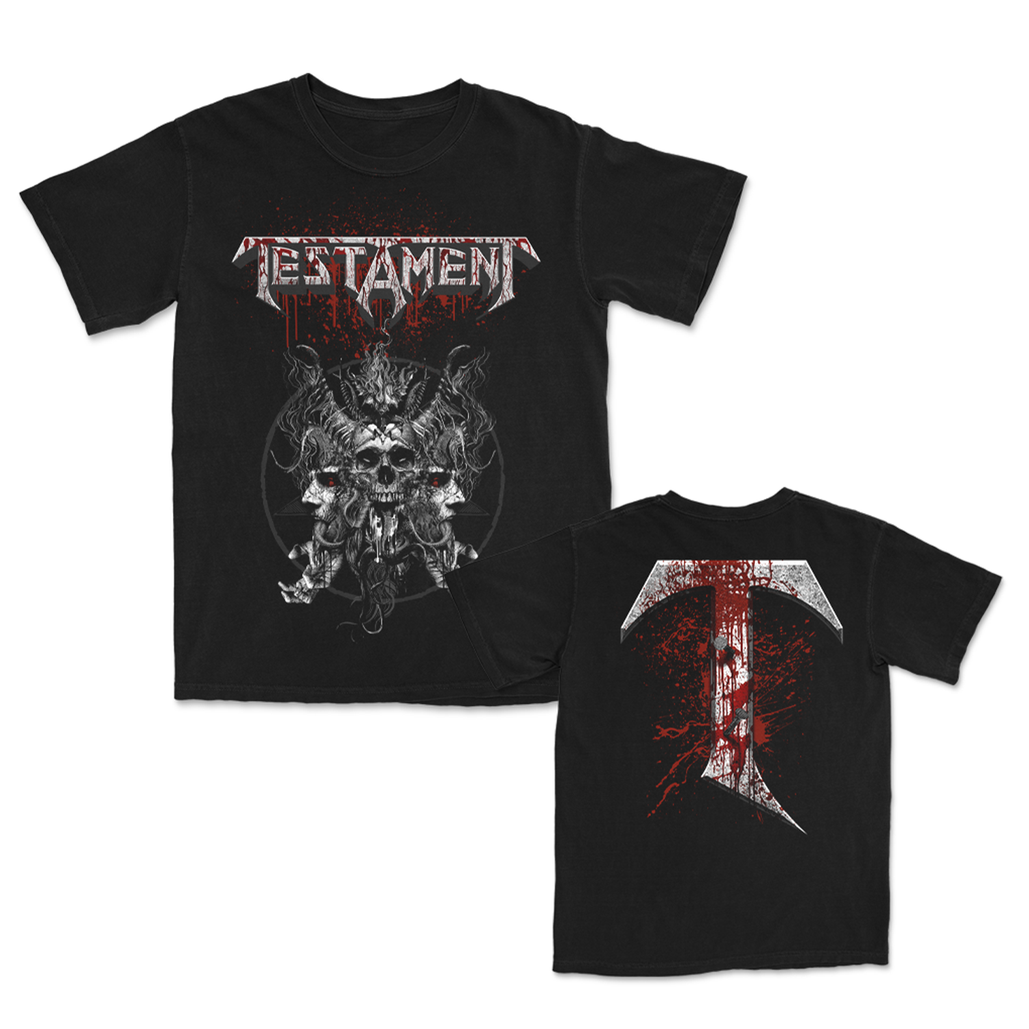 Skull Blood T-Shirt (Black) Hoodie, Sweatshirt | CoreVibeTees.com (Image 1)