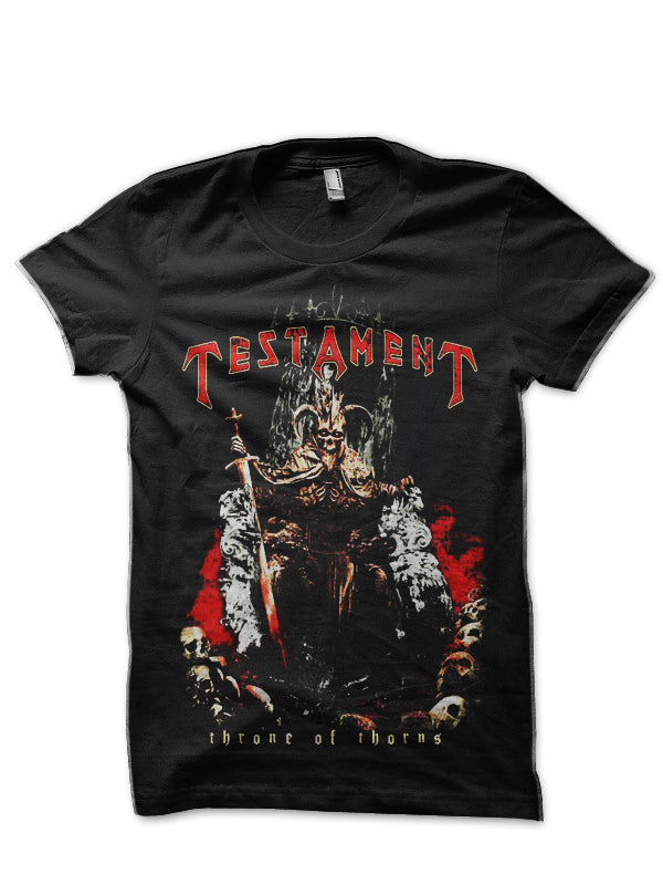 Testament Throne Of Throns Black T-Shirt Hoodie, Sweatshirt | CoreVibeTees.com