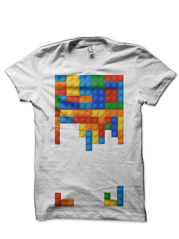 Tetris Bricks Game White T-Shirt Hoodie, Sweatshirt | CoreVibeTees.com