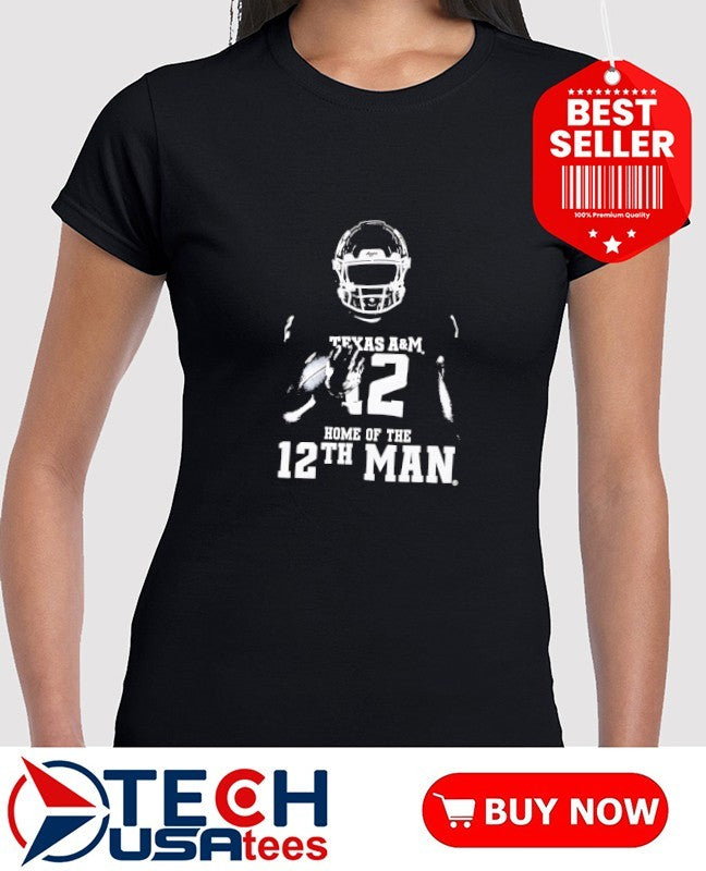 Texas A and M Aggies 12th Man silhouette shirt