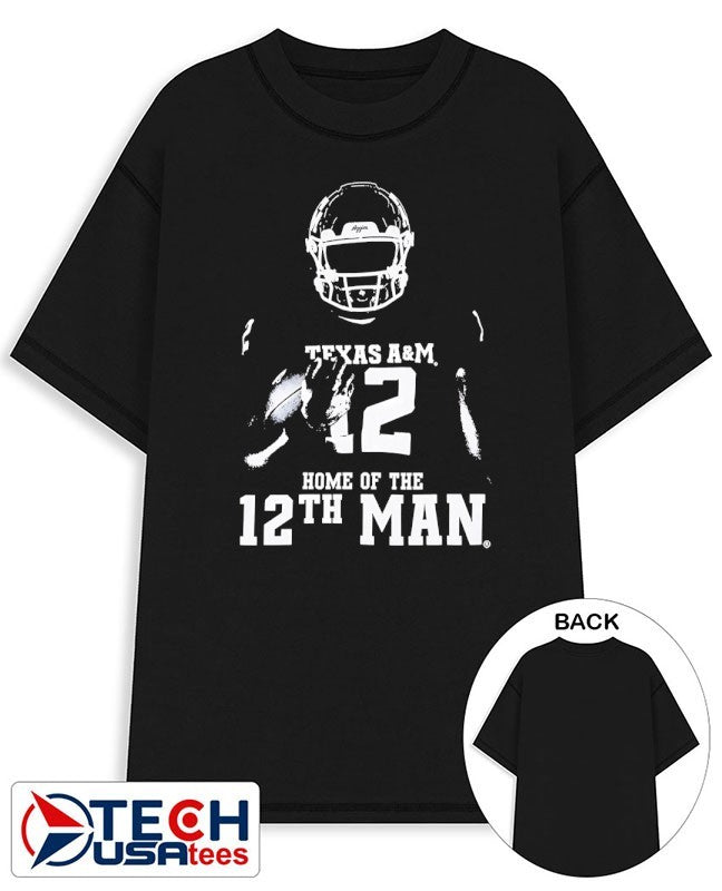 Texas A and M Aggies 12th Man silhouette shirt