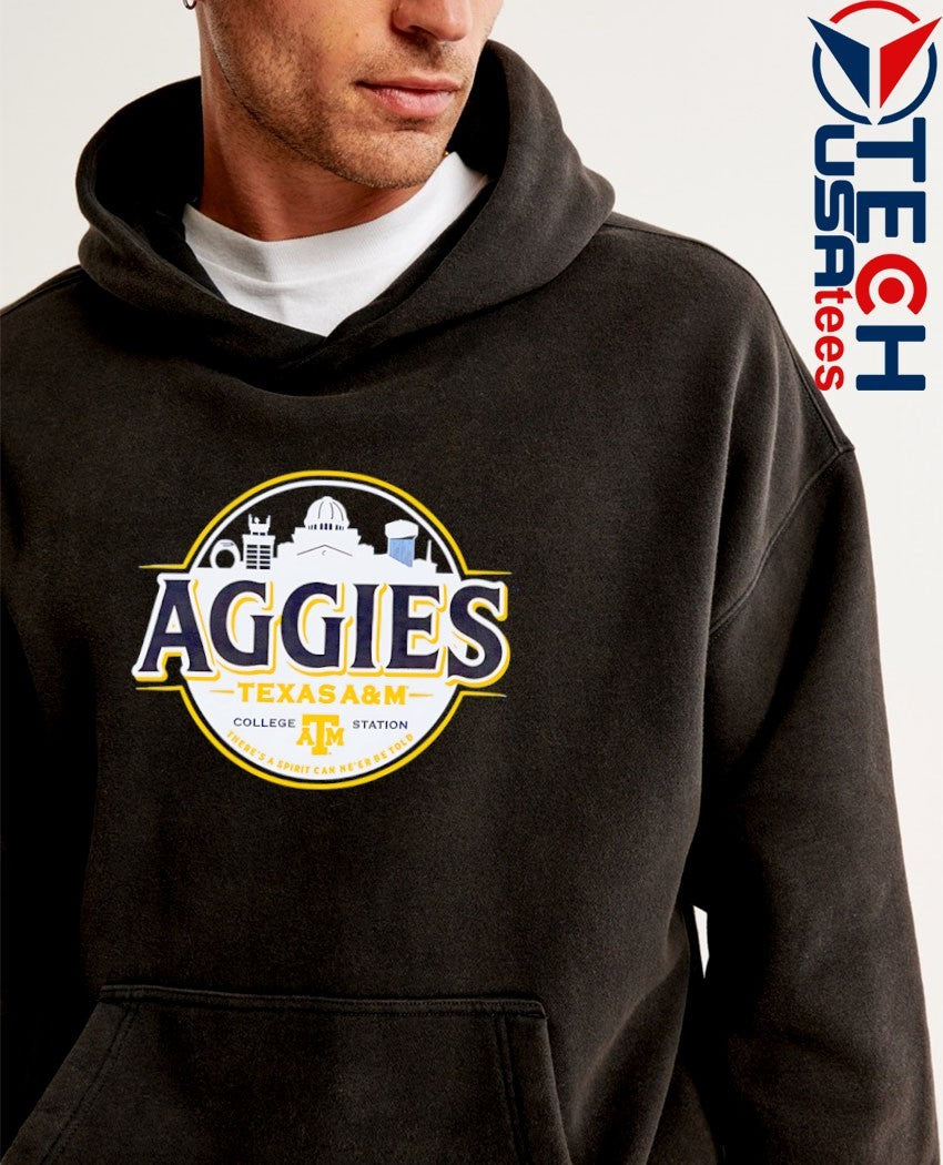 Texas A and M Aggies College Station X Brewed Light logo shirt