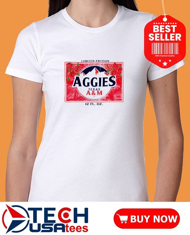 Texas A and M Aggies limited edition 12 FL OZ shirt