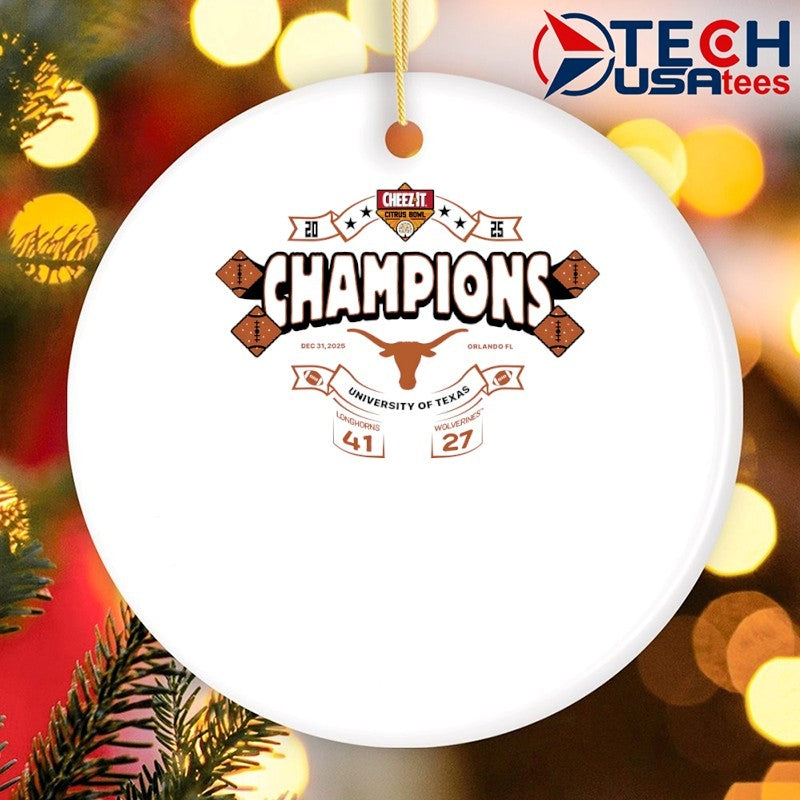 Texas Longhorns 2025 Cheez-It Citrus Bowl Champions shirt