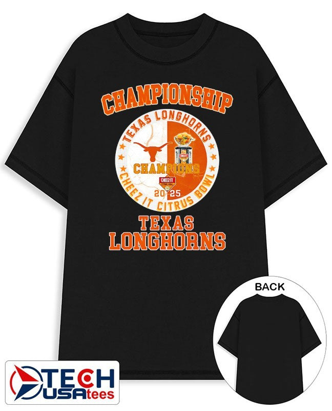 Texas Longhorns 2025 Cheez-It Citrus Bowl Champions logo shirt