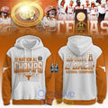 Texas Longhorns 2026 NCAA Softball Women’s College World Series Back To Back Champions Hoodie