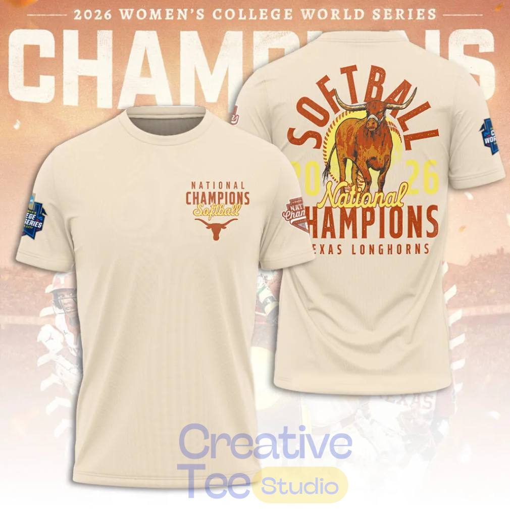 Texas Longhorns 2026 NCAA Softball Women’s College World Series Back To Back Champions T-Shirt