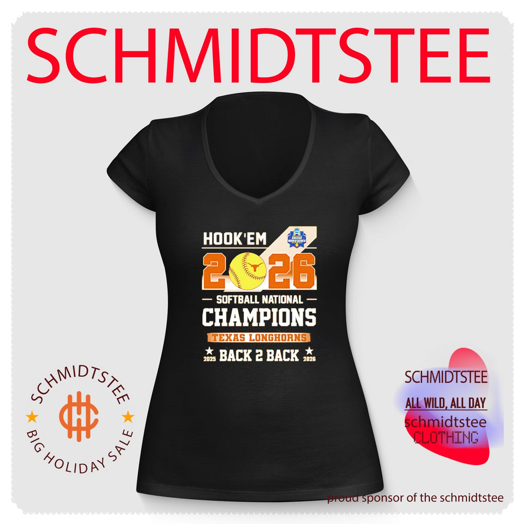 Texas Longhorns 2026 NCAA Women’s Softball National Champions Hook ‘Em Back to back shirt