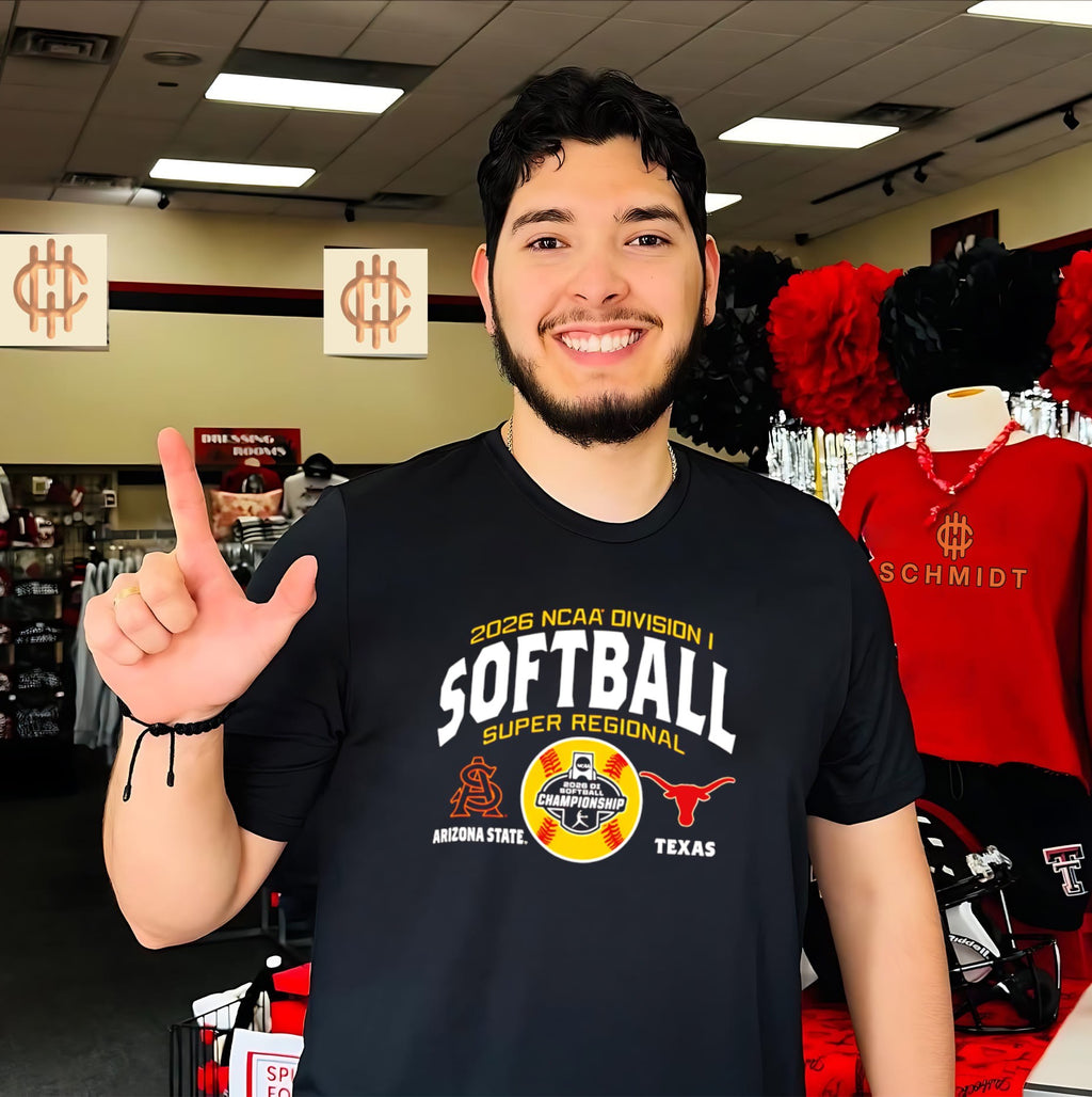 Texas Longhorns vs. Arizona State Sun Devils 2026 NCAA Softball Super Regional Matchup shirt
