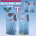 Texas Rangers x Dallas Wings Night Paige Bueckers Signature Basketball Jersey