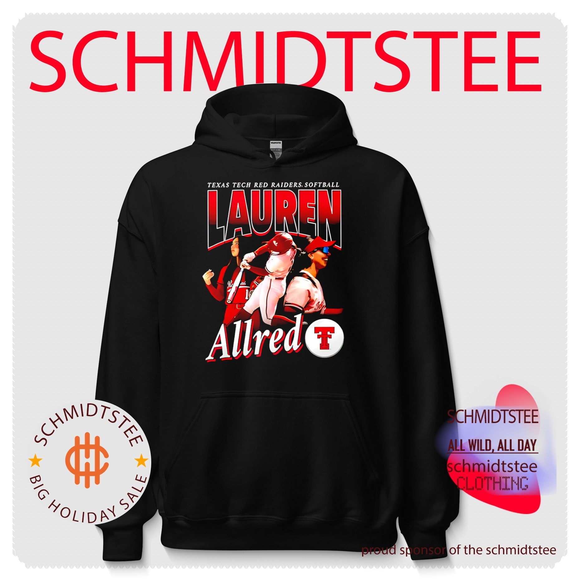 Texas Tech Red Raiders Softball Lauren Allred illustration shirt