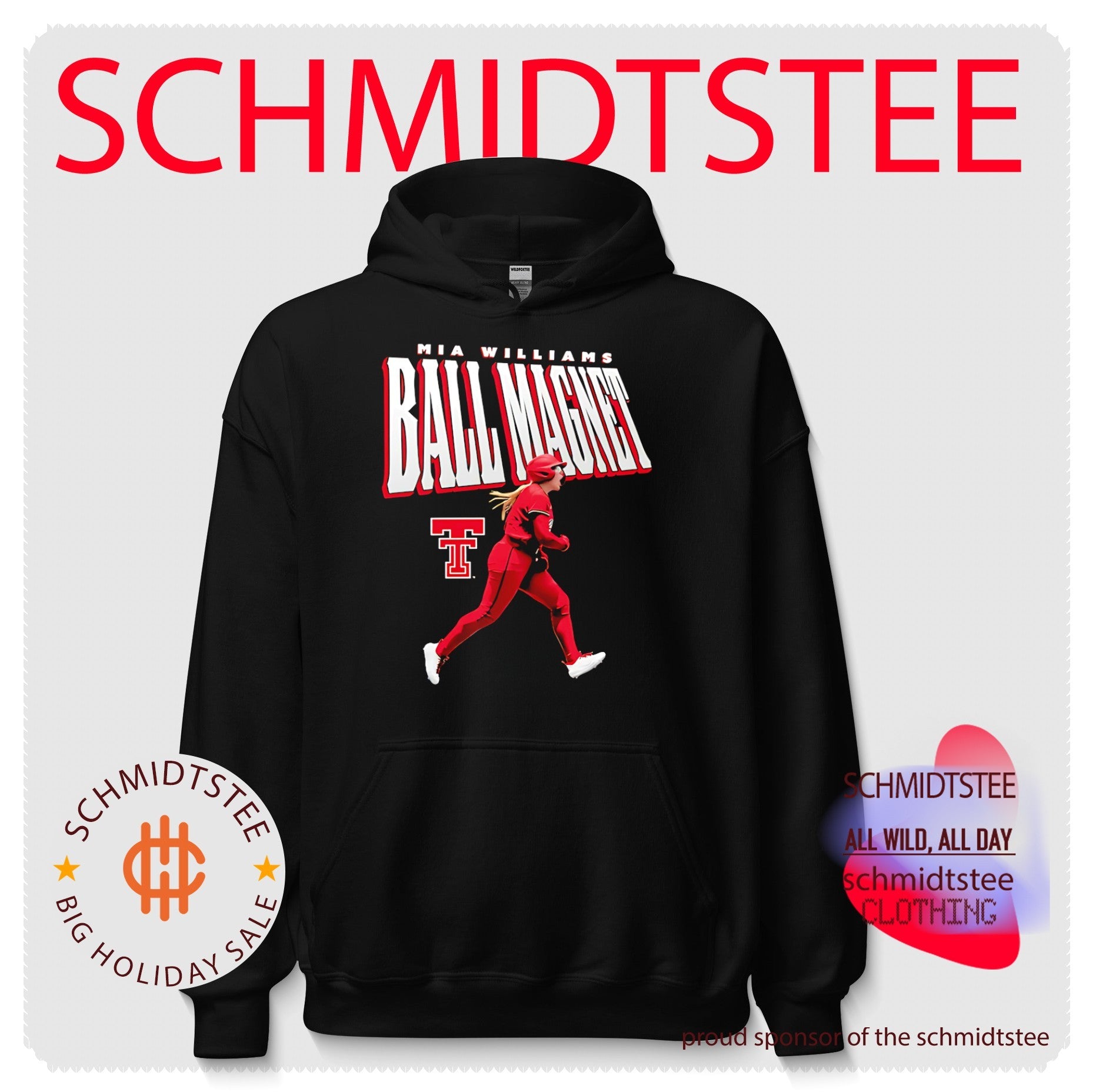 Texas Tech Softball Mia Williams ball magnet illustration shirt