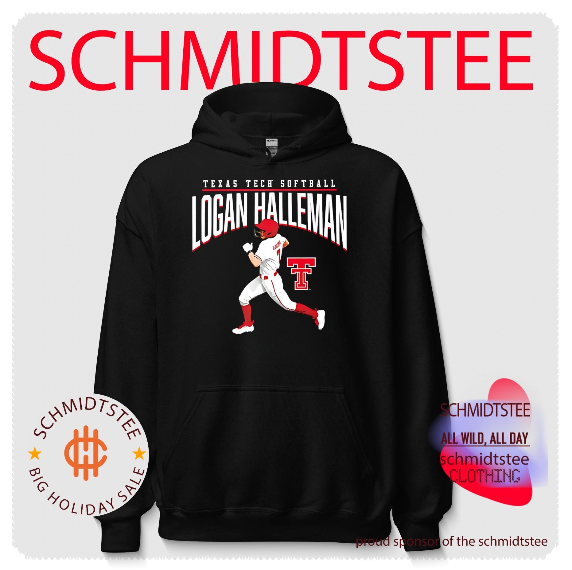 Texas Tech softball Logan Halleman illustration shirt