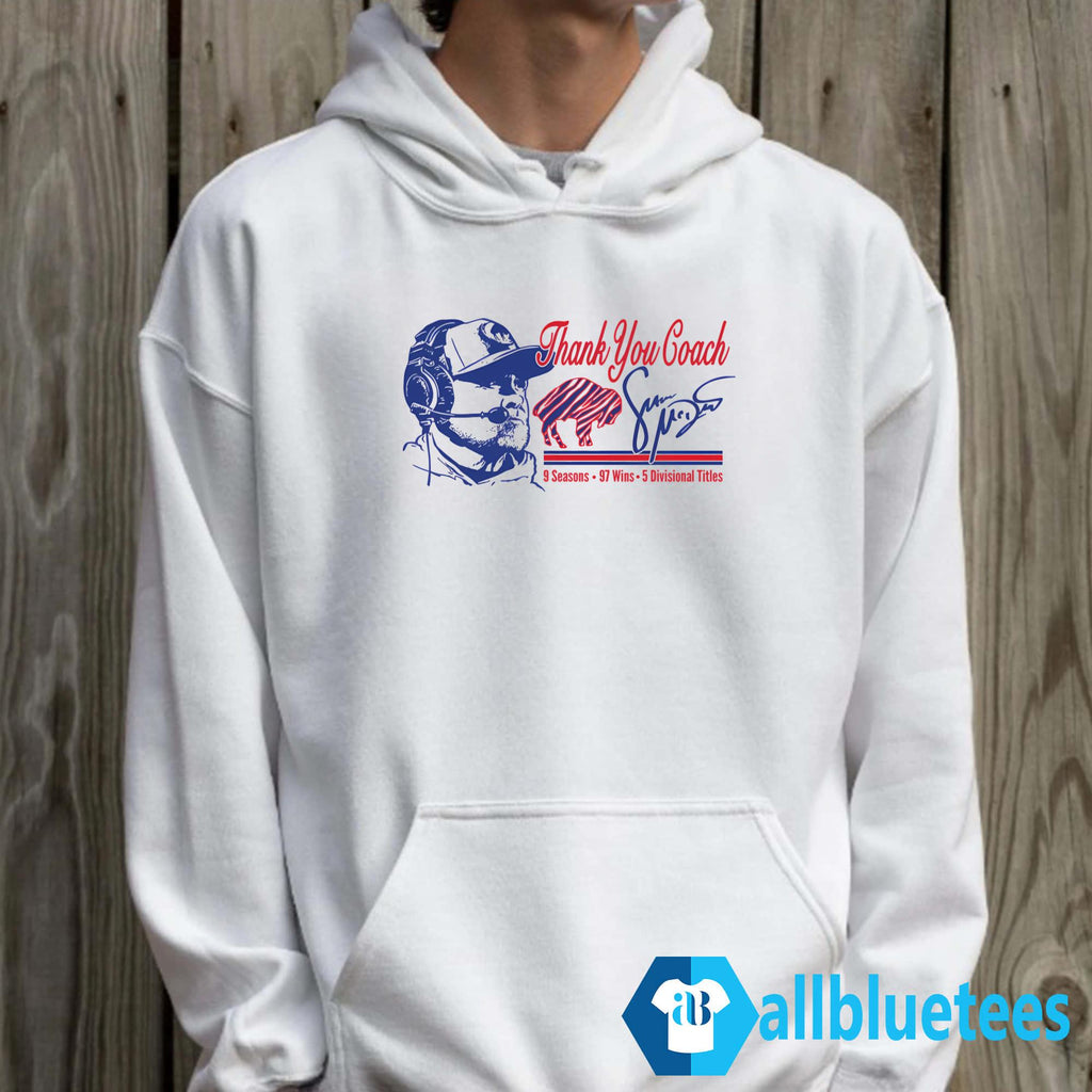 Thank You Coach Sean McDermott 9 Seasons 97 Wins 5 Divisional Titles Shirt