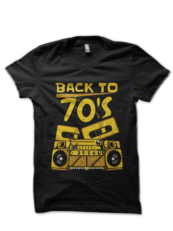 Back To That â€™70s Black T-Shirt Hoodie, Sweatshirt | CoreVibeTees.com