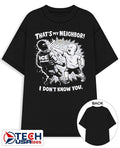 That’s my neighbor I don’t know you fist bump ICE Police shirt