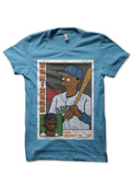 The Bat â€“ Ken Griffey Jr. Simpsons Parody Baseball Card Tee Homer at Light Blue T-Shirt Hoodie, Sweatshirt