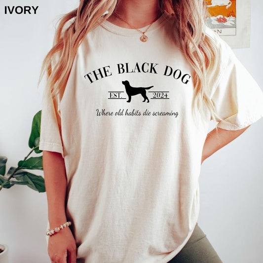 The Black Dog Shirt - Unisex  Tortured Poets Shirt - New Album Shirt - Fan Shirt - Trend Shirt - Gift For Birthday